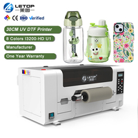 Imprimante à jet d'encre LETOP grand format Epson A3 pour l'impression d'étiquettes UV DTF en rouleau, machine d'impression d'étiquettes UV