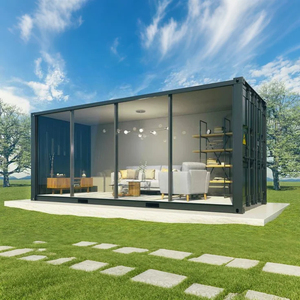 Wadah pengiriman Modular Prefab kustom Bar kantor rumah wadah rumah ruang tamu ruang kecil dapat dilepas rumah kecil