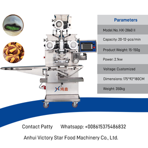 Machine automatique de remplissage de biscuits farcis bicolores pour la fabrication de pâtisseries Machine à encroûter les biscuits à double remplissage - Product Image 2