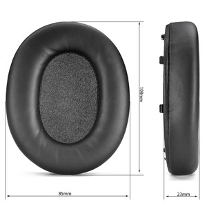 Almohadillas de espuma viscoelástica de cuero de proteína transpirable negro de Venta caliente para cojín de auriculares <span class=keywords><strong>INZONE</strong></span> H7/H9/ - Product Image 6