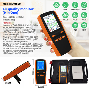 Nuevo Detector de Calidad del Aire Multifuncional y Multigas Profesional, Práctico, con Detección de PM2.5/HCHO/CO2, Temperatura y Humedad - Product Image 5