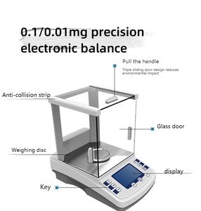 <span class=keywords><strong>Balance</strong></span> de laboratoire Résolution 0.01mg 0.00001g Micro <span class=keywords><strong>balance</strong></span> analytique de haute précision - Product Image 4