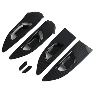 Carbon Fiber Texture Car Door Panel Sticker For 2026 MG4 EV Non Destructive Installation ABS Material Matte Finish - Product Image 3