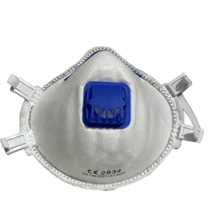 EN149:2001 + A1:2009 FFP2 masker wajah bentuk cangkir katun Filter elektrostatik & kain frame ditiup tidak ditenun sekali pakai - Product Image 1