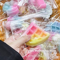 Gaufre Squishy Soulagement Du Stress Jouet Hiver Super Jouet Unisexe Chat Patte Ventilation Sac Aveugle Coloré 14 Ans et Plus