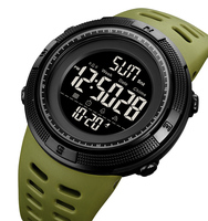 Montre-bracelet numérique de sport camouflage verte pour homme SKMEI 2070, étanche 50m, vente en gros