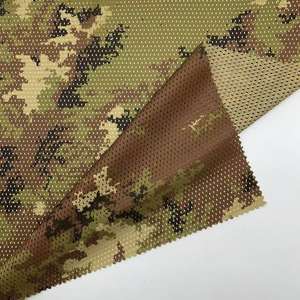 100% di <span class=keywords><strong>stampa</strong></span> mimetica personalizzata poliestere peso medio Ripstop tessuto a <span class=keywords><strong>rete</strong></span> a prova oleoso per la caccia maschera fodera per asciugamani - Product Image 3