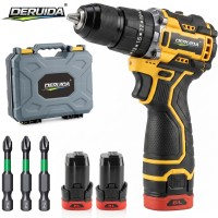 Perceuse sans fil électrique à moteur sans balais avec support OEM, ensemble de visseuses à percussion 50 Nm avec lumière LED pour usage industriel, domestique et bricolage