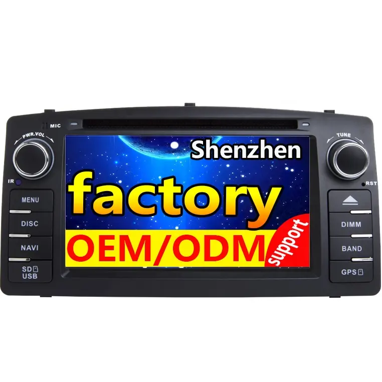 Android 10 Dsp Auto Dvd-speler Voor Toyota Corolla E120 Byd F3 2 Din Car Multimedia Stereo Gps Autoradio Navigatie 8Core 4Gb 64G