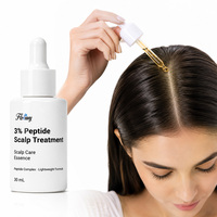 Essence Perawatan Kulit Kepala Peptide 3% Ginseng Anti-Rontok Serum Penambah Kepadatan Rambut, Menguatkan Akar, Merevitalisasi 30ml Ringan