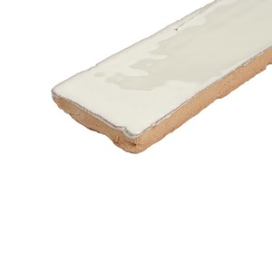 Piastrelle Vitri Vintage Bianche 5x15 Cm Smaltate con Bordo Irregolare per Rivestimenti Murali e Pavimenti - Product Image 2