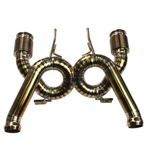 ระบบท่อไอเสียแบบสปอร์ตสำหรับ McLaren 720S ระบบไทเทเนียมสีทองบายพาส X ประสิทธิภาพสูง - Product Image 1