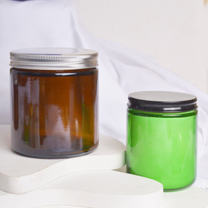 Scented <b>Candles</b> In Glass Jars With Lids Soy Wax Home Decoration Cylinder Shape 1 <b>Wick</b> Machine Made - Product Image 4