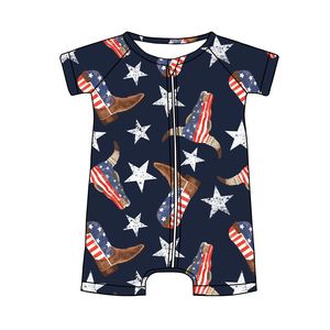 Pijamas con Cierre y Estampado Floral Personalizables para Niñas, Marca Haizhu, 85% Algodón, Tejido de Punto, Talla Grande, Manga Corta, de una Pieza - Product Image 4