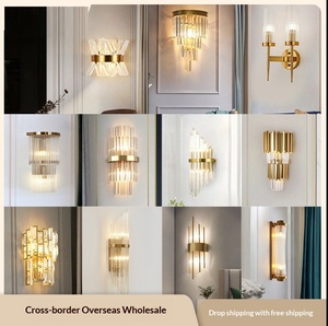 หรูหราเหล็กคริสตัล LED โคมไฟติดผนังสำหรับห้องนั่งเล่นในร่มห้องนอนวิลล่าโรงแรม KTV ไฟตกแต่งผนัง+ 2 ฟรี E14 โคมไฟ + 220V - Product Image 5