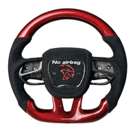 Volante de Fibra de Carbono para Mejorar la Apariencia de Dodge Challenger, Charger RT, Jeep Cherokee Trackhawk, Durango SRT, Hell Cat