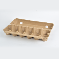 Plateau à œufs en pulpe moulée biodégradable de qualité supérieure, 12 alvéoles, frais de la ferme, directement de l'usine, carton à œufs personnalisé OEM