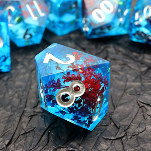 Handmade RPG xúc xắc lỏng DND Quà Tặng sắc nét cạnh xúc xắc cho vai trò chơi bảng trò chơi bảng trò chơi nhựa DND xúc xắc Set-Liquid7 - Product Image 4