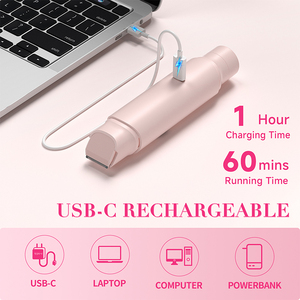 เครื่องโกนขน 2 in 1 สำหรับผู้หญิง ไร้สาย กันน้ำ IPX6 หัวโกนคู่ สำหรับโกนขนบิกินี่ ขนบริเวณจุดซ่อนเร้น ขนรักแร้ ขนขา ใช้ในบ้าน - Product Image 4