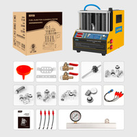 Testeur de chauffage et de nettoyage des injecteurs de carburant à essence Nettoyeur à ultrasons 110V 220V 4 cylindres AUTOOL CT160