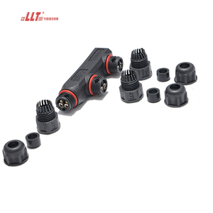 Llt bán buôn L16 điện <span class=keywords><strong>F</strong></span> Splitter IP68 kết nối không thấm nước 2 Pin 3pin lắp ráp ngoài trời Nylon vít kết nối - Product Image 5