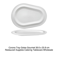 Plateau de service gourmet Gotas 36,6 × 25,8 cm Corona