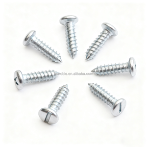 <span class=keywords><strong>Vis</strong></span> taraudeuses à tête cylindrique fendue métrique IFI 502 <span class=keywords><strong>pour</strong></span> boîtes <span class=keywords><strong>de</strong></span> jonction électriques en <span class=keywords><strong>plastique</strong></span> et fixation <span class=keywords><strong>de</strong></span> support <span class=keywords><strong>de</strong></span> tuyau en PVC - Product Image 1