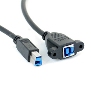 <b>Usb</b> 3.0 B Male To B Female Adapter <b>Cable</b> For Printer Data Transfer And Hard Drive <b>Extension</b> - Product Image 1