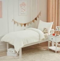 Couette de lit bébé en mousseline de coton 100% biologique et écologique, style vintage, respirante, ensemble de literie en coton