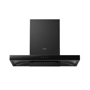 Hotte aspirante Midea de style européen à montage supérieur 21m/min en verre trempé noir avec auto-nettoyage intelligent - Product Image 1