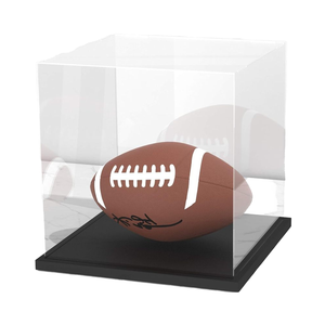 Hiện đại Matte đen cơ sở 5 inch <span class=keywords><strong>Cube</strong></span> rõ ràng Acrylic hiển thị trường hợp thân thiện với môi trường chống bụi trường hợp cho sưu tầm & đồ chơi (5x5x5 inch) - Product Image 1