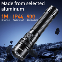 Linterna Táctica LED L16-E 900LM, Recargable Tipo-C, con Zoom, Impermeable, Luz de Emergencia, de Aleación de Aluminio, Alta/Baja Intensidad