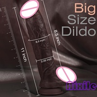 Dildo Anal Cokelat Besar Panjang Seperti Asli, Lembut Tebal Terasa Seperti Kulit, Dildo Besar Realistis, Butt Plug, Mainan Seks Dewasa untuk Pria Gay Wanita