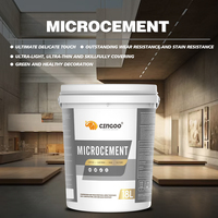 Revêtement mural et de sol en microciment décoratif, finition effet ciment moderne sans joint pour salle de bain, cuisine, salon et espaces hôteliers