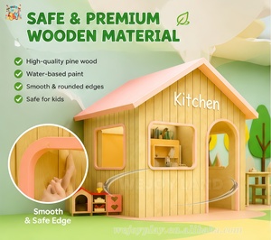 Équipement de jeu d'intérieur personnalisé pour enfants : Supermarché de ville, <span class=keywords><strong>maison</strong></span> de jeu en bois pour aire de jeux intérieure - Product Image 2