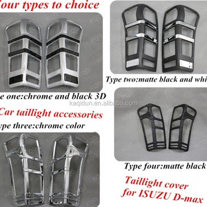 ABS Plastic Chrome Taillight Cover Tail Lamp Cover for Isuzu2013 Dmax Accesorios 2012 Car Accessories Chrome <b>Kit</b> - Product Image 5
