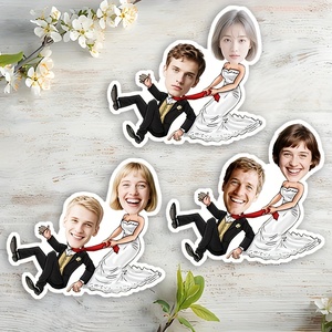 Pegatinas Divertidas Personalizables para Novios, Ideales para Regalos <span class=keywords><strong>de</strong></span> Boda, Decoraciones <span class=keywords><strong>de</strong></span> Boda, Decoraciones para Fiestas - Product Image 4