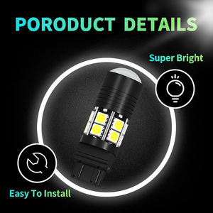 หลอดไฟรถยนต์ W5W T10 8 SMD LED พร้อมเลนส์แบบ Eagle Eye Spot รุ่น 194 168 501 7 สี DC 12V - Product Image 5