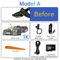 Holroadx 4G Dashcam Plug & Play Parking Monitor voor Ford Edge 2011-2018 Aisa Europa Afrika Nachtzicht 4K Voor/Achter APP-bediening
