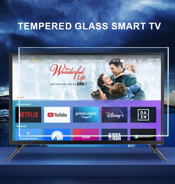 32 42 43 50 55 65 Inch Tempered Glass LED Smart TV Android HDTV Hotel TV