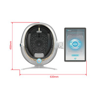 Portable 8 Spectrum Digital Deep Facial Skin Moisture Test Machine 3d Skin Scanner Analyzer Ai Scanning Magic Mirror Machine