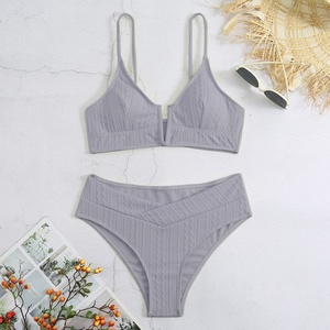 Vente en gros de bikinis brésiliens, maillots de bain à fleurs, ensemble de bikinis deux pièces, maillots de bain pour femmes - Product Image 5