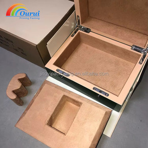 Caja de Reloj de Madera de Lujo de una Sola Ranura, Color Verde, con Bolsa de Regalo, Tarjeta y Certificado, Caja de Regalo con Logotipo Personalizado - Product Image 3