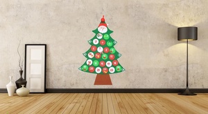 The explosion <span class=keywords><strong>Amazon</strong></span> calendar creative Christmas Non-woven pendant Christmas pendant Christmas countdown calendar - Product Image 2