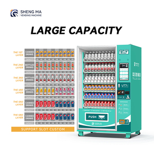 Thông minh vi thị trường Soda <span class=keywords><strong>Cola</strong></span> Soda năng lượng uống kết hợp máy bán hàng tự động tiết kiệm năng lượng đồng tiền hoạt động máy bán hàng tự động để bán - Product Image 5