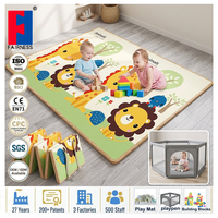 Tapis de jeu pliable pour bébé en XPE de haute densité, anti-rayures, durable, résistant à la chaleur, absorption des chocs, grande taille