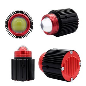 Ampoule LED halogène double couleur pour moto, phare avant à 2 lentilles, mini taille, lumière de moto double couleur blanc/jaune - Product Image 6