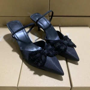 Nouvelles Sandales d'Été 2026 pour Femme à Talons Aiguilles - Talons Hauts Élégants Noirs (5cm-8cm) avec Bout Affiné et Fermeture Facile à Enfiler - Product Image 2
