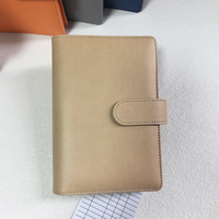 Organiseur de portefeuille en cuir PU de haute qualité pour macarons A6, couleur, budget, économie d'argent, classeur, planificateur