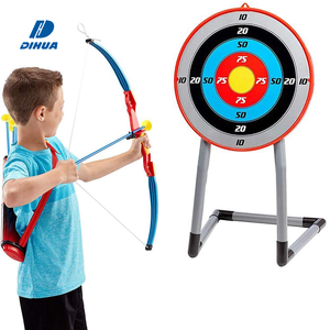 Juguete de Tiro con Arco recurvo de plástico Juego de tiro al blanco de pie Arco y flecha Juego de juguete de tiro con arco para niños - Product Image 1